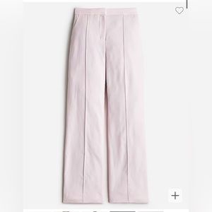 JCrew pink tuxedo pants. NWT. Full length wide leg tuxedo pants in Italian Wool.
